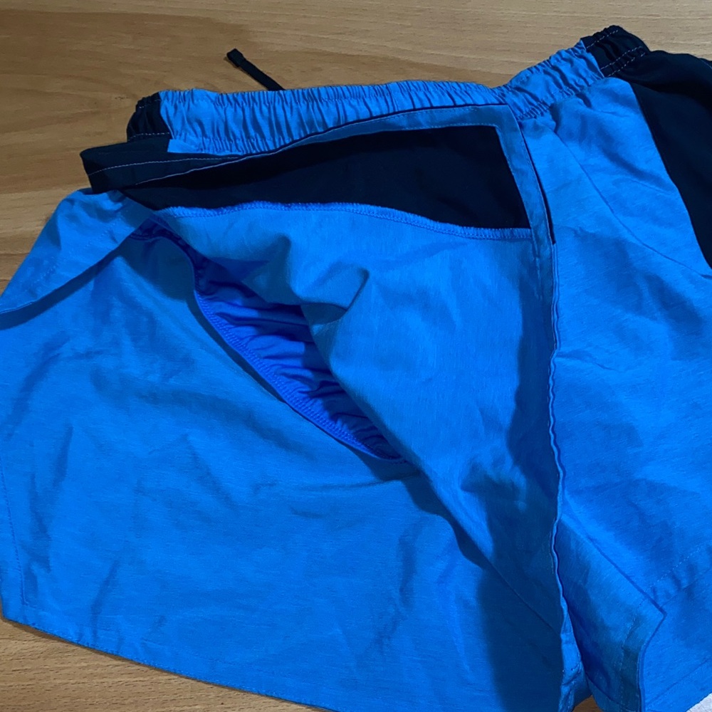 Nike Dri-Fit Short Heritage Mens XS Running Shorts Blue - Picture 10 of 10